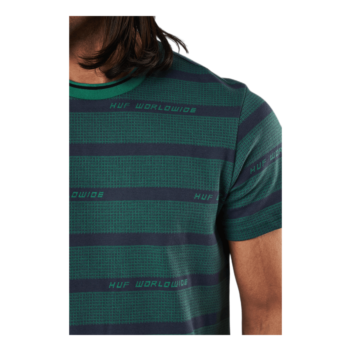 Enzo Striped S/s Knit Top Dynamic Cobalt