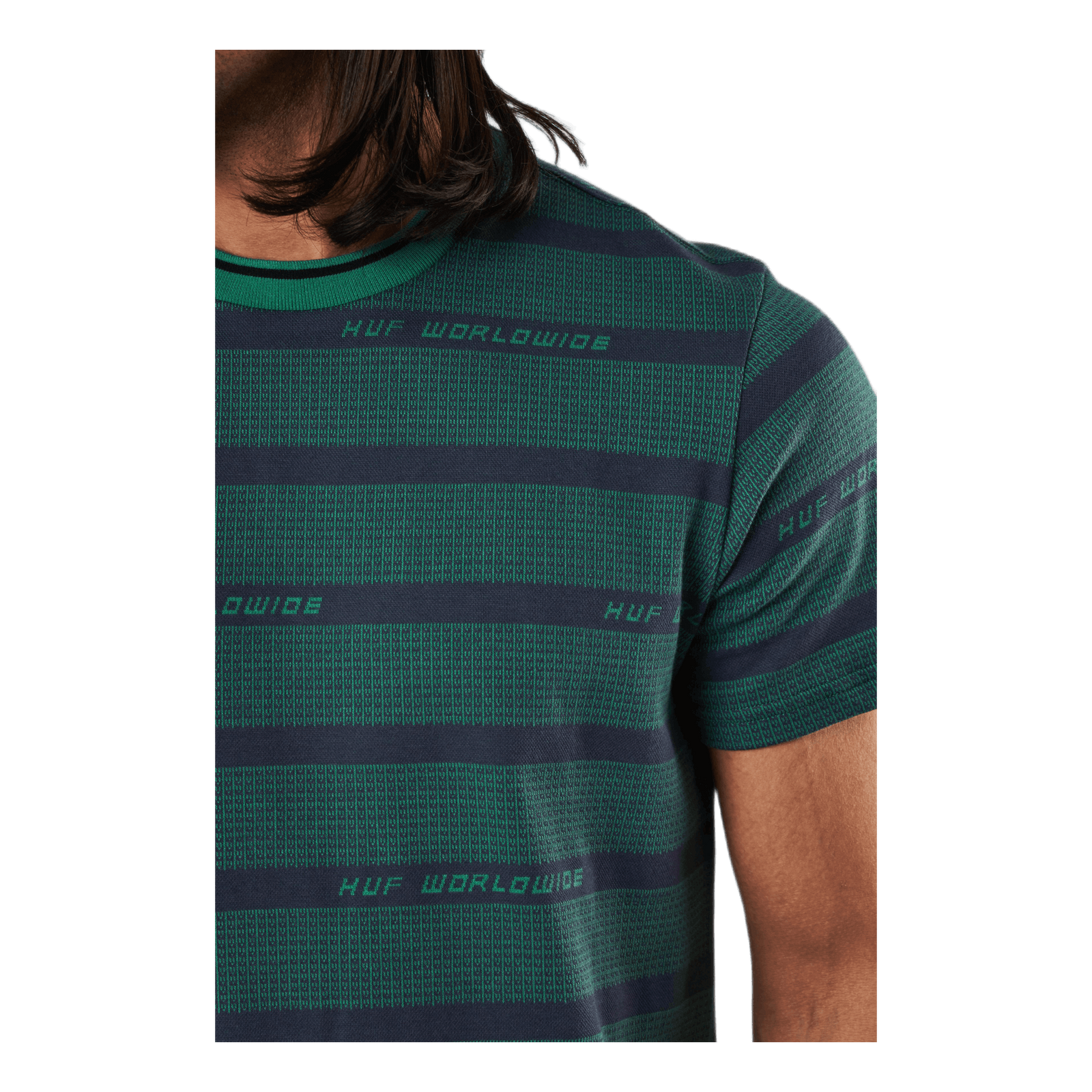 Enzo Striped S/s Knit Top Dynamic Cobalt