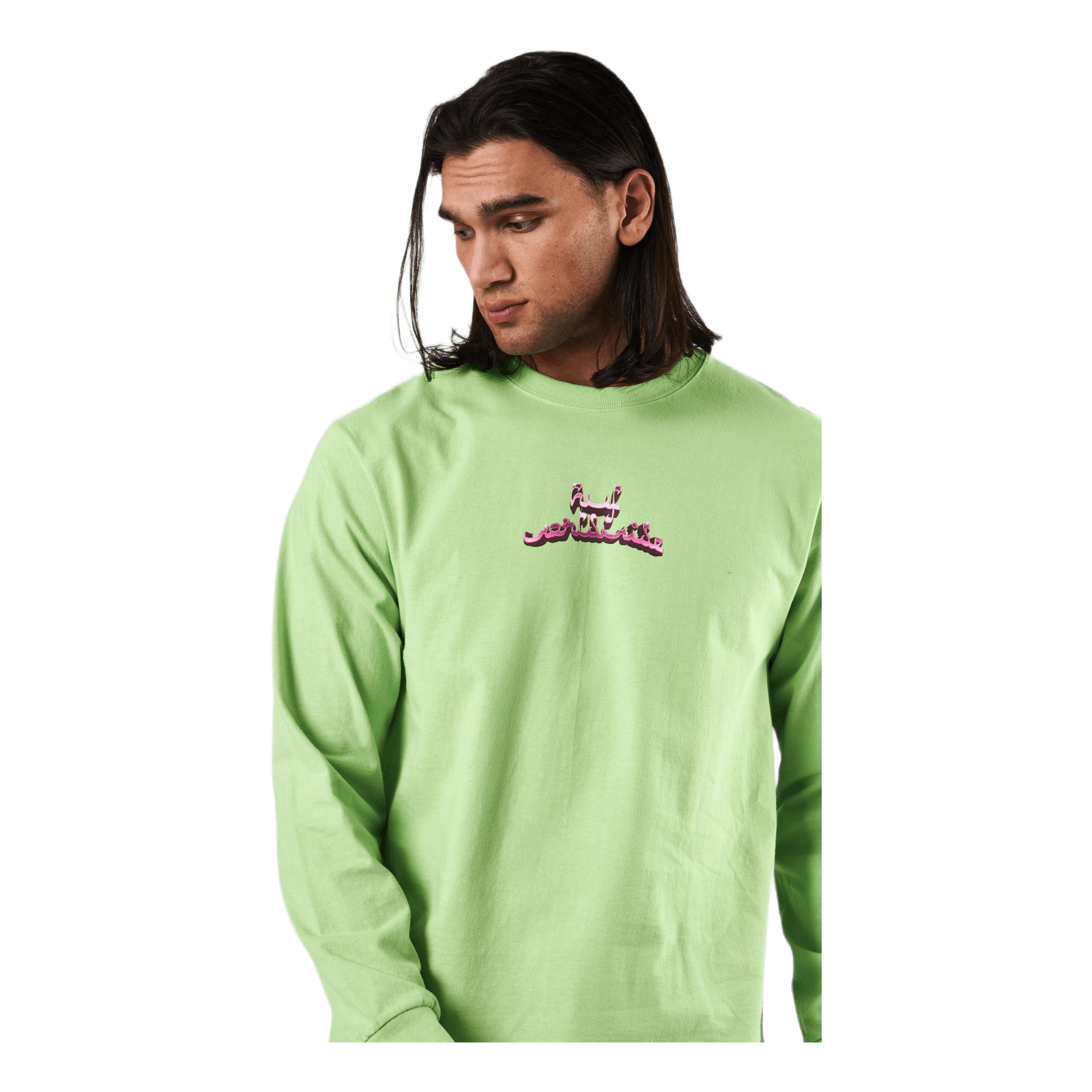 Drinking W The Devil L/s Tee Lime