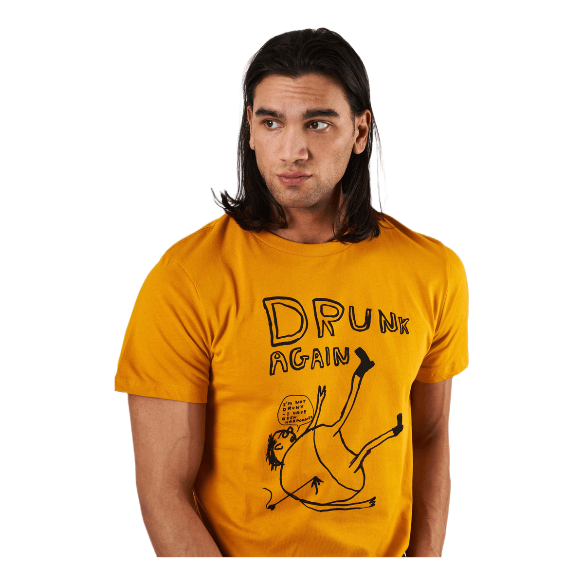 T-shirt Stockholm Drunk Golden Yellow