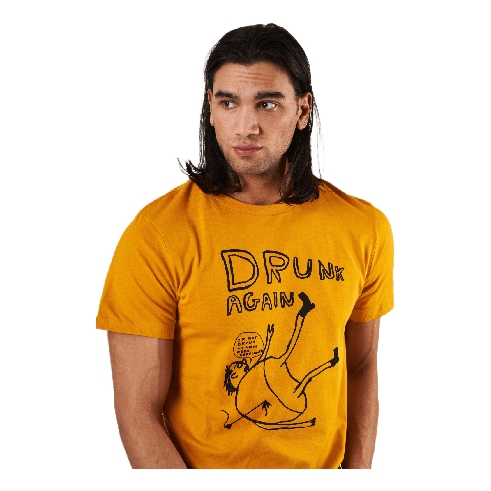 T-shirt Stockholm Drunk Golden Yellow