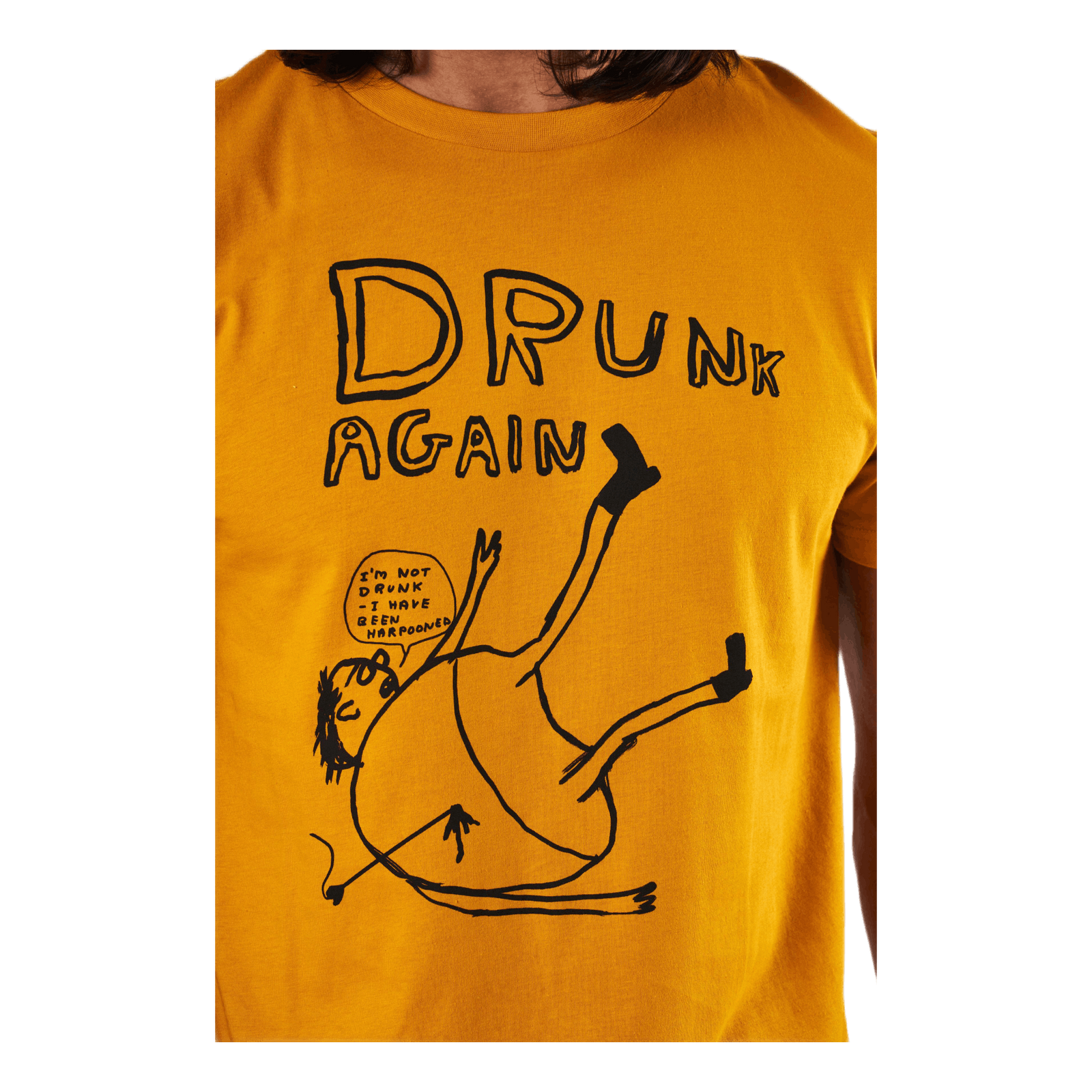 T-shirt Stockholm Drunk Golden Yellow