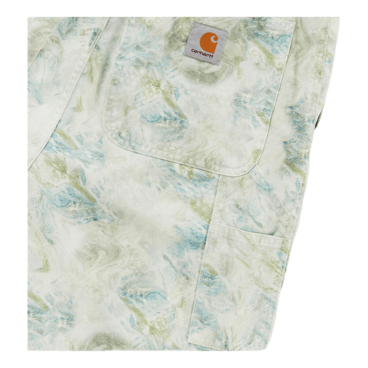 Marble Short Marble Print, Wave /stone Wash