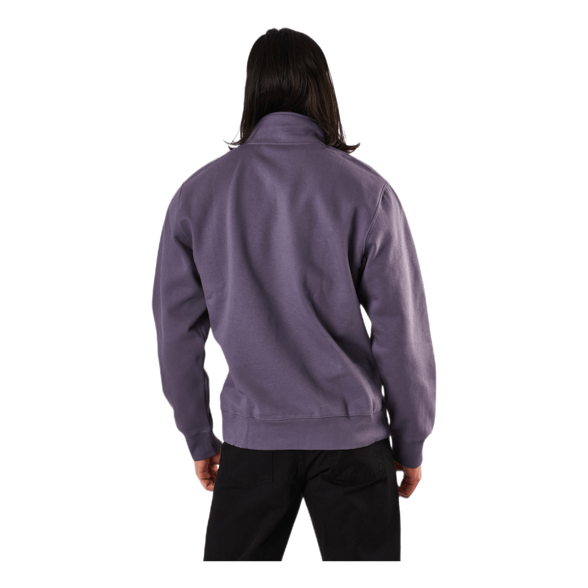 Chase Neck Zip Sweat Provence / Gold /---