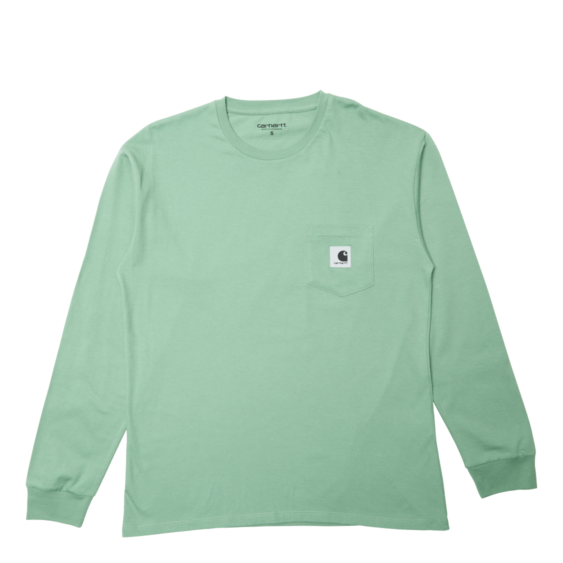 W&#39; L/s Pocket T-shirt Mineral Green /---