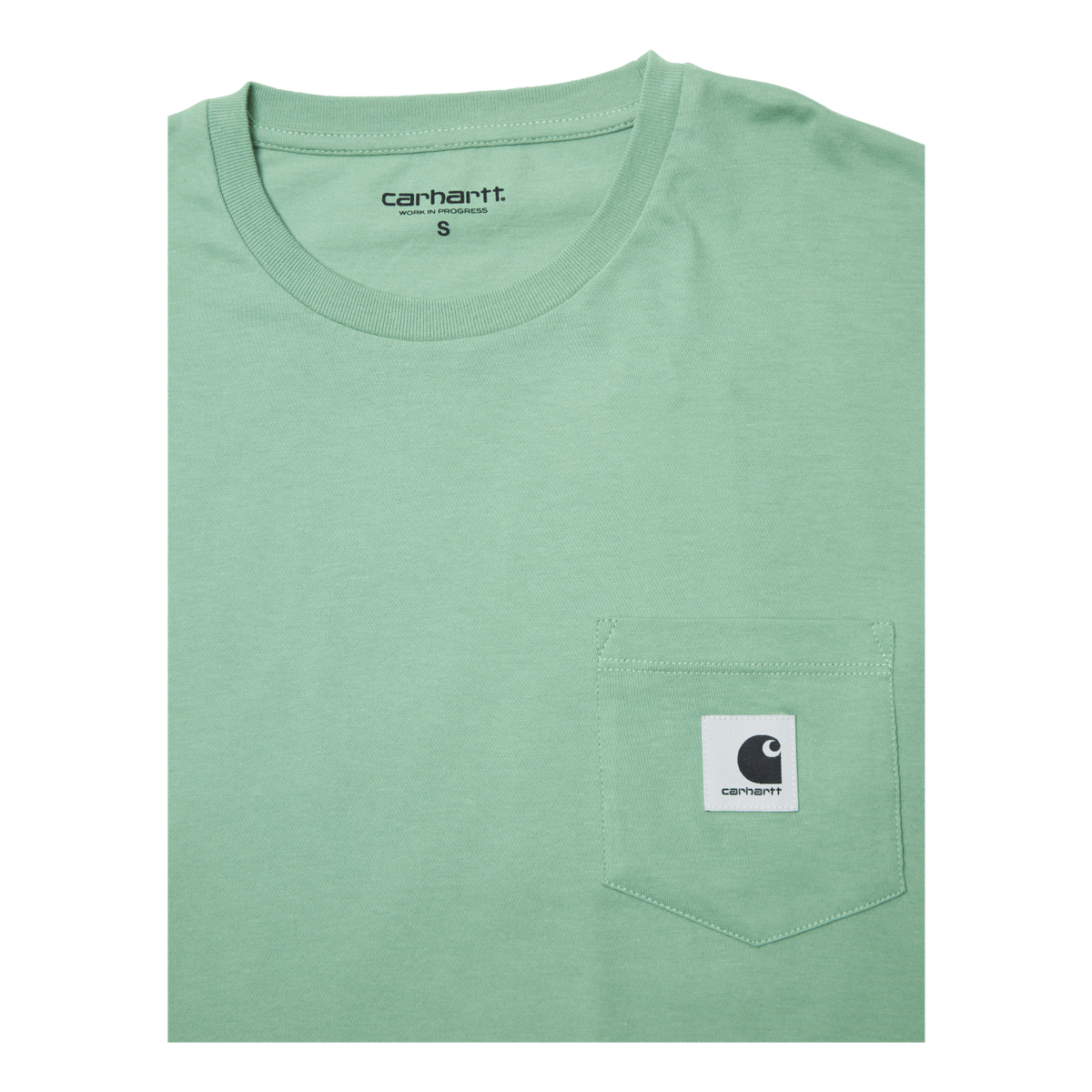W' L/s Pocket T-shirt Mineral Green /---