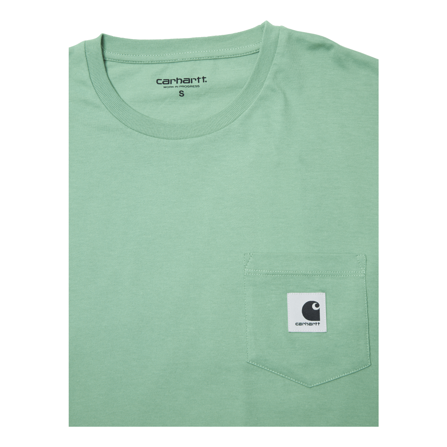 W' L/s Pocket T-shirt Mineral Green /---