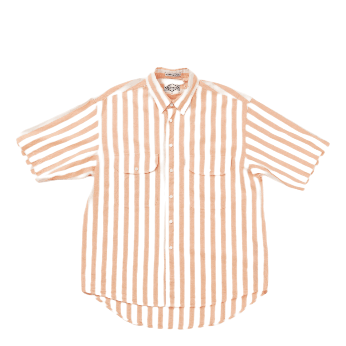 Lvc Diamond Ss Shirt Melon Orange White