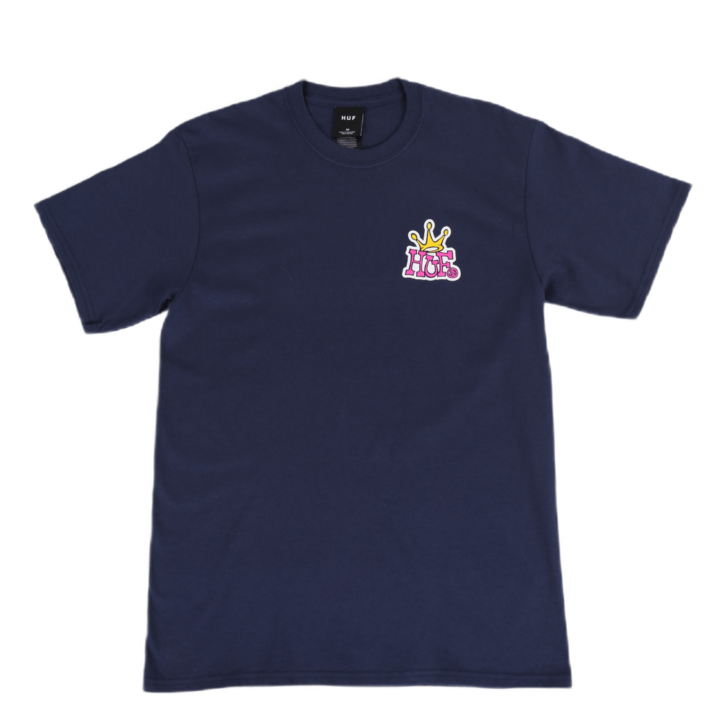 Huf Crown Logo S/s Tee Navy