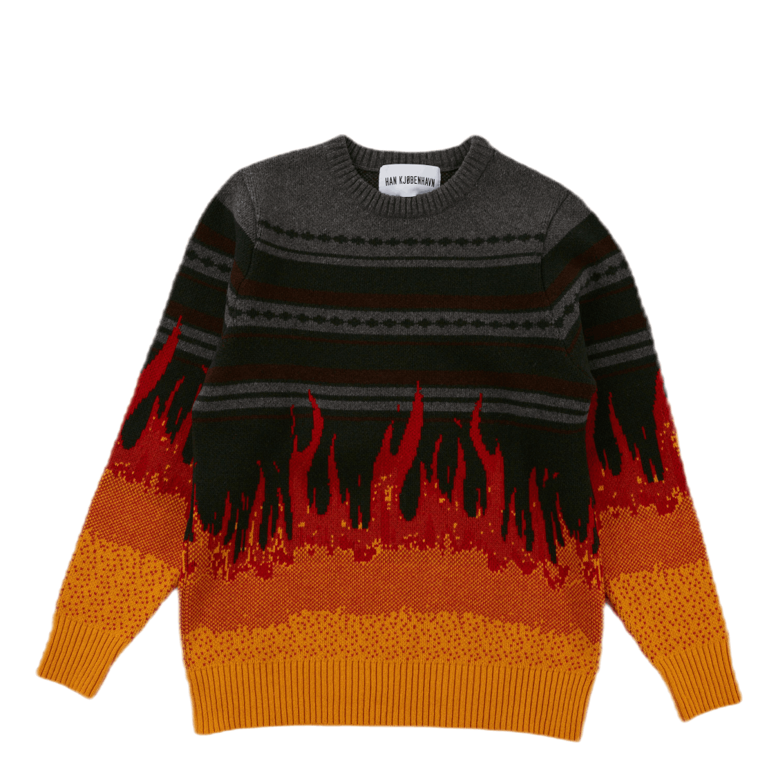 Bulky Knit Flame Flame