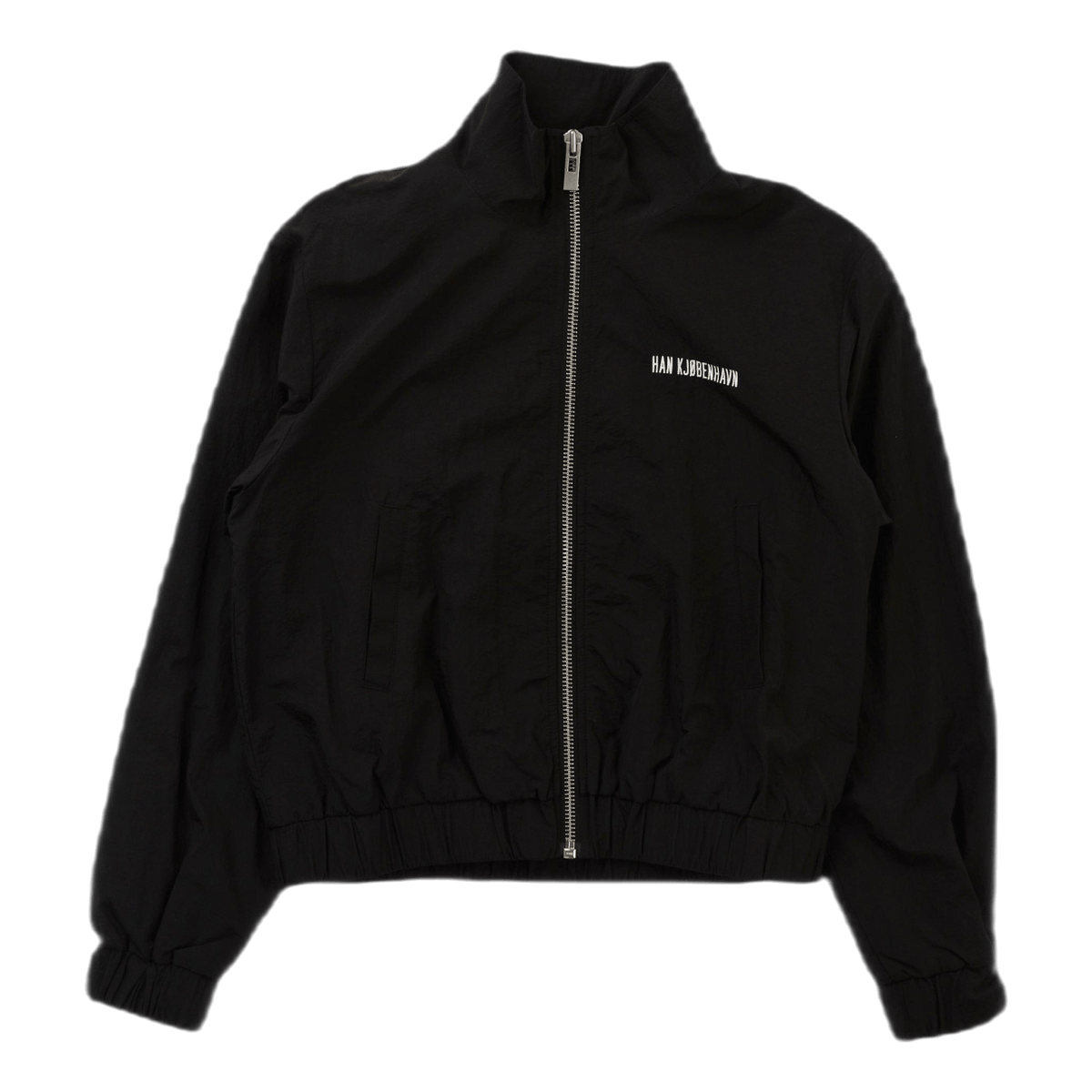 Track Top Black Nylon