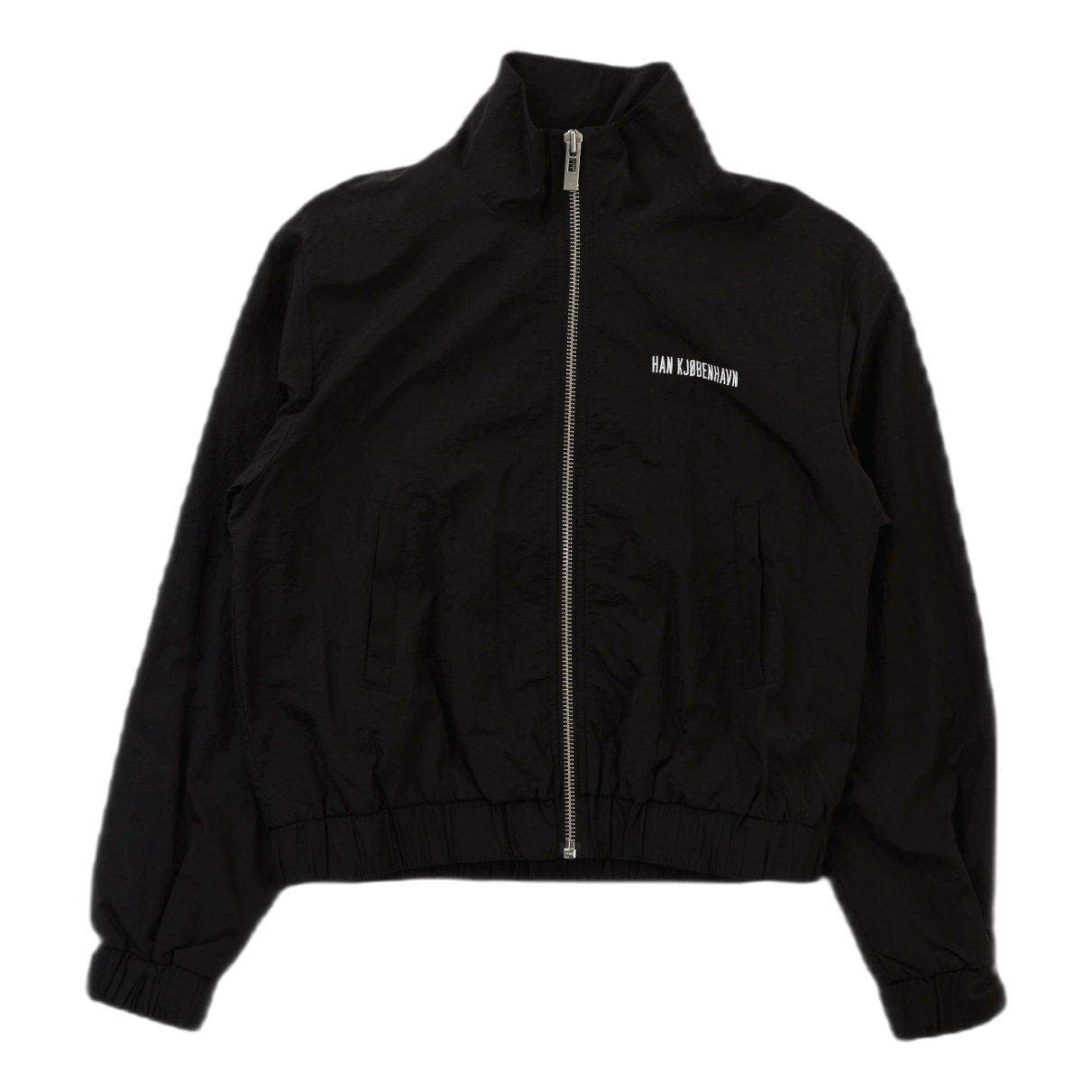 Track Top Black Nylon