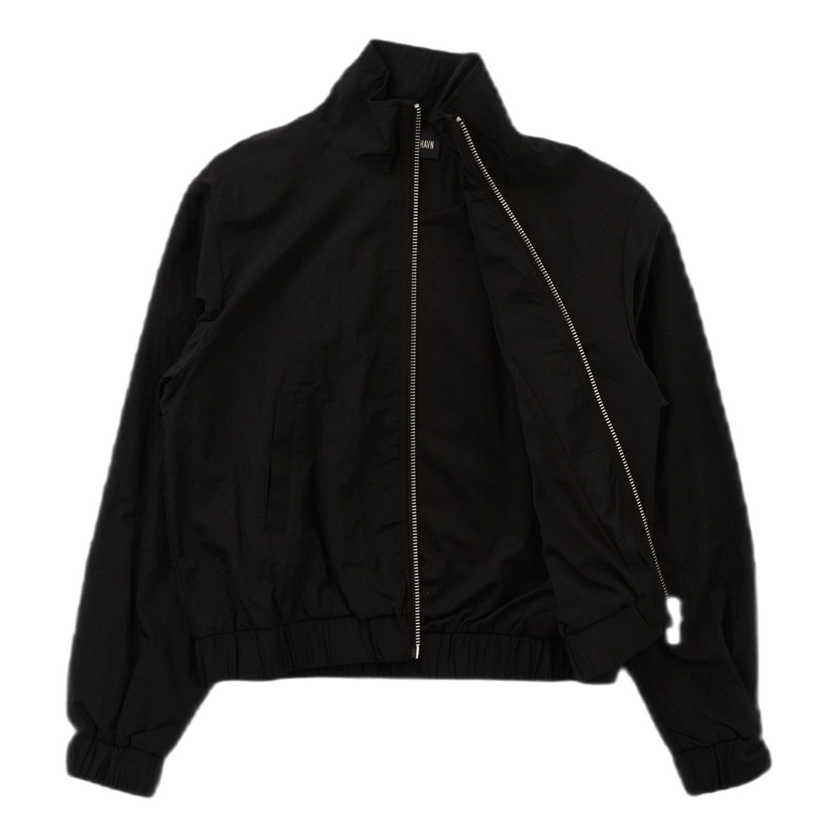 Track Top Black Nylon