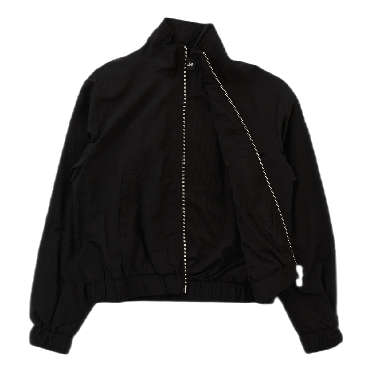 Track Top Black Nylon