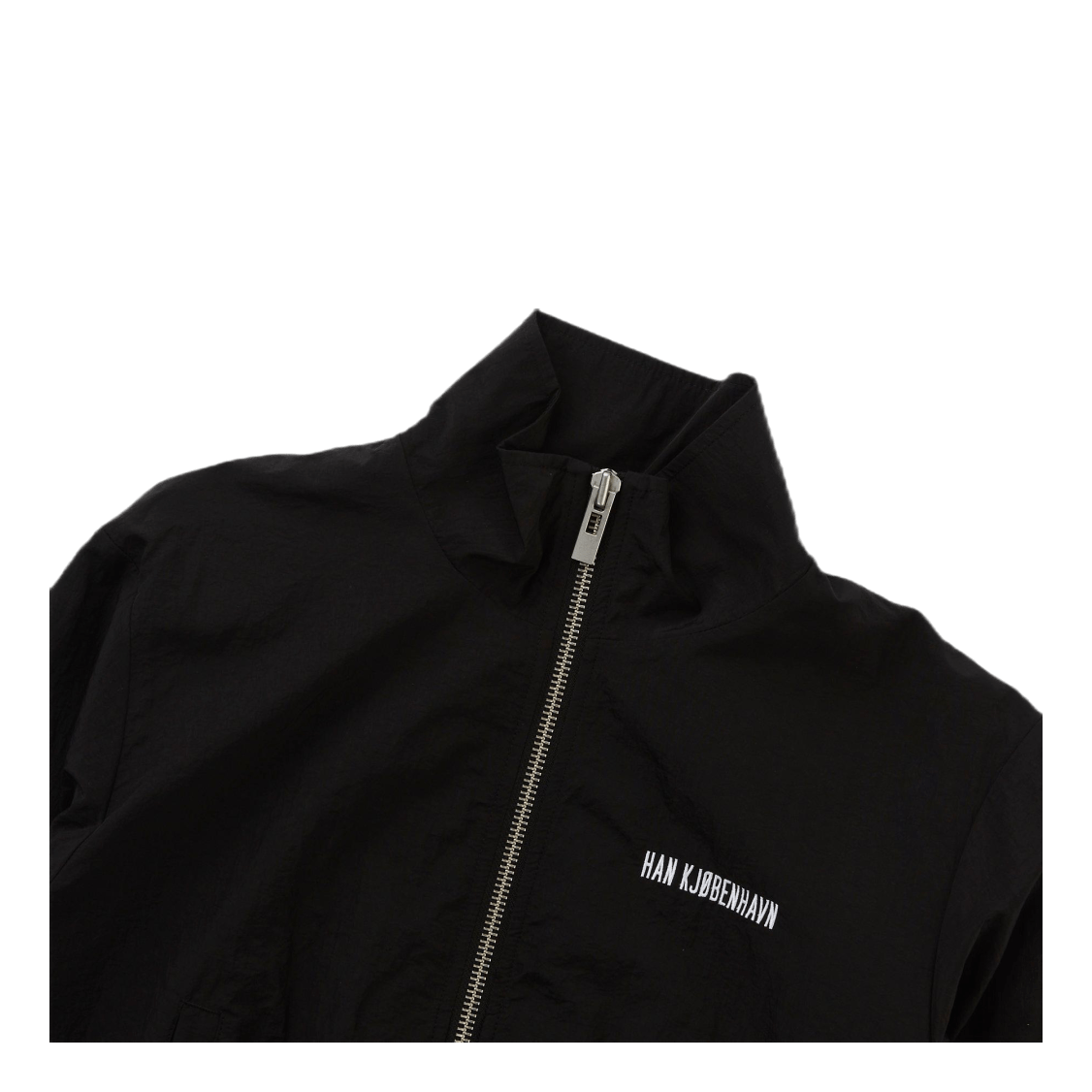 Track Top Black Nylon