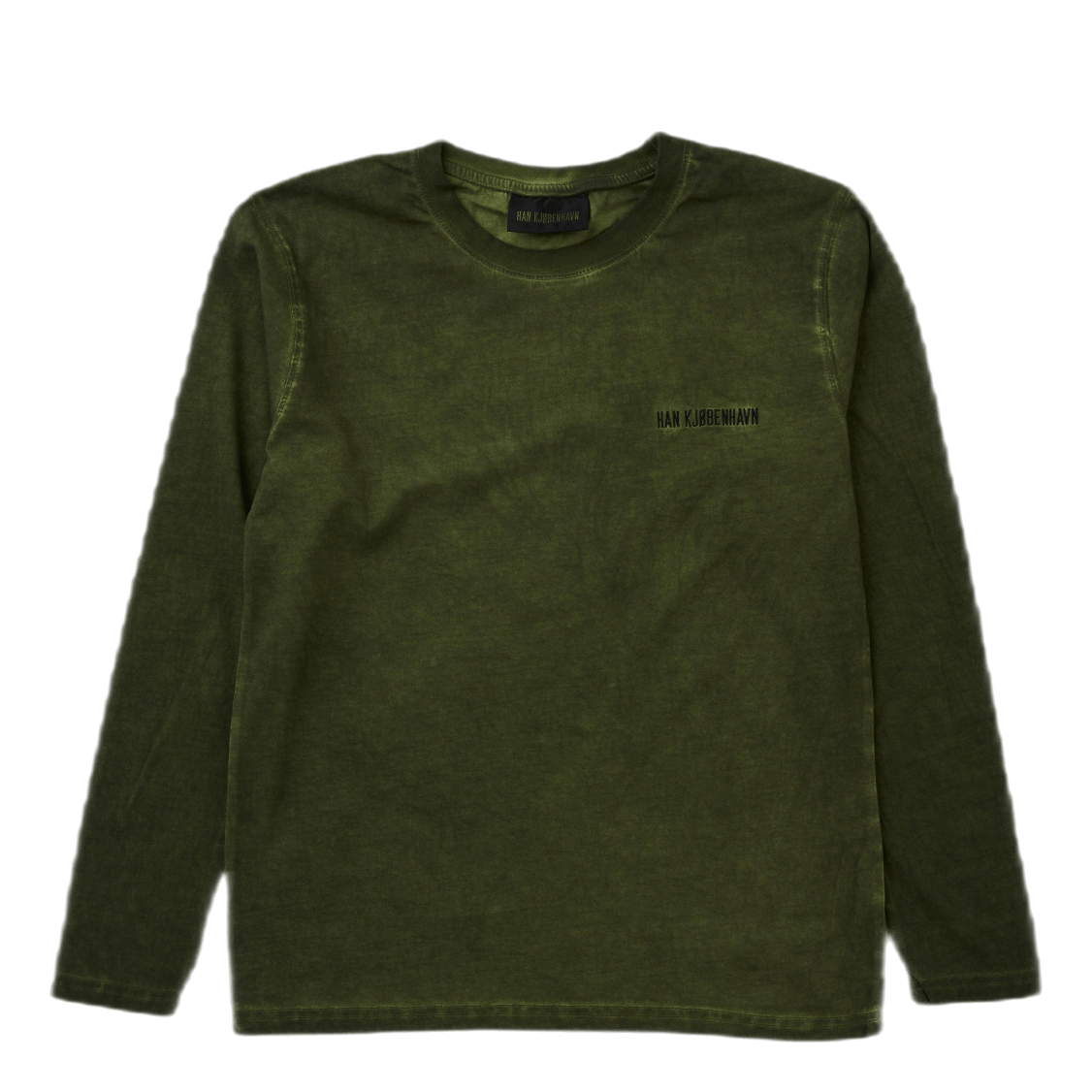 Casual Long Sleeve Tee Green Crush