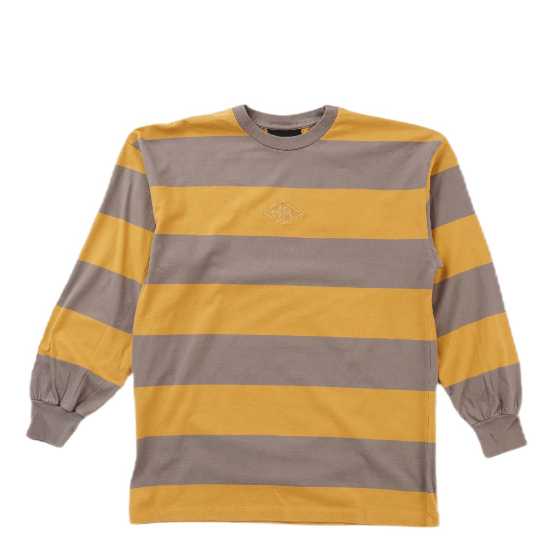 Boxy Ls Tee Faded Tan Stripe