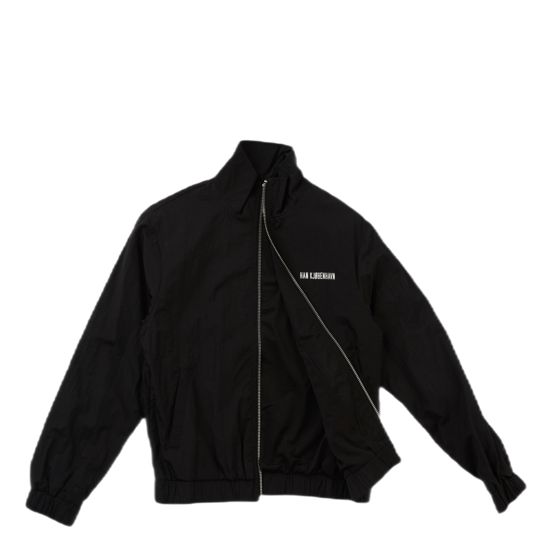 Track Top Black Nylon