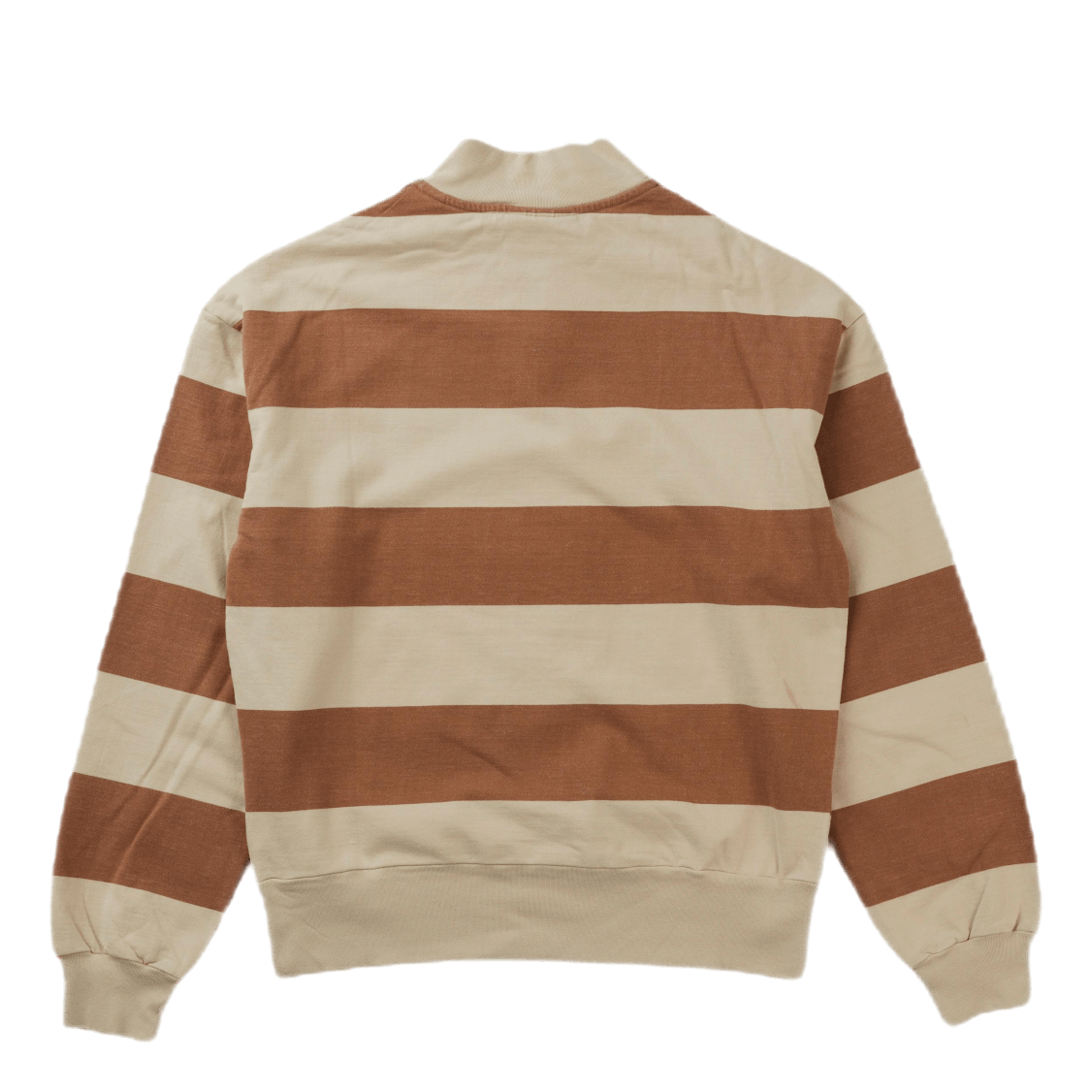 Half Zip Sweat Off White Stripe