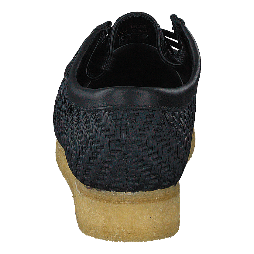 Wallabee G Black Raffia