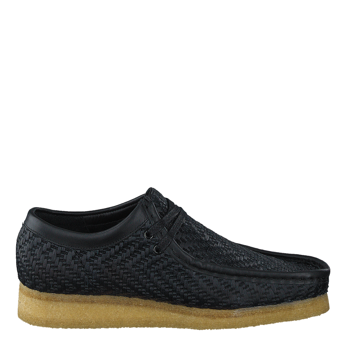Wallabee G Black Raffia