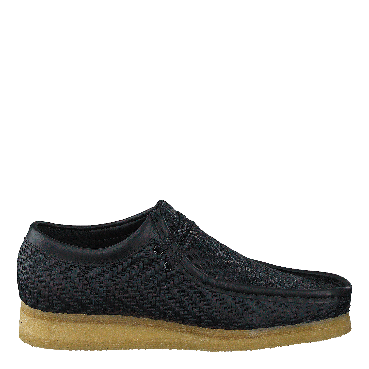 Wallabee G Black Raffia