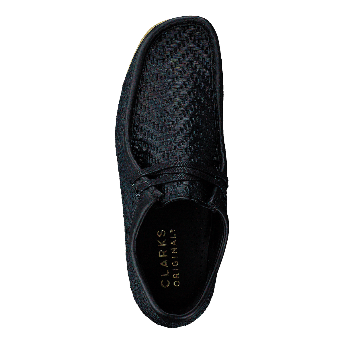 Wallabee G Black Raffia