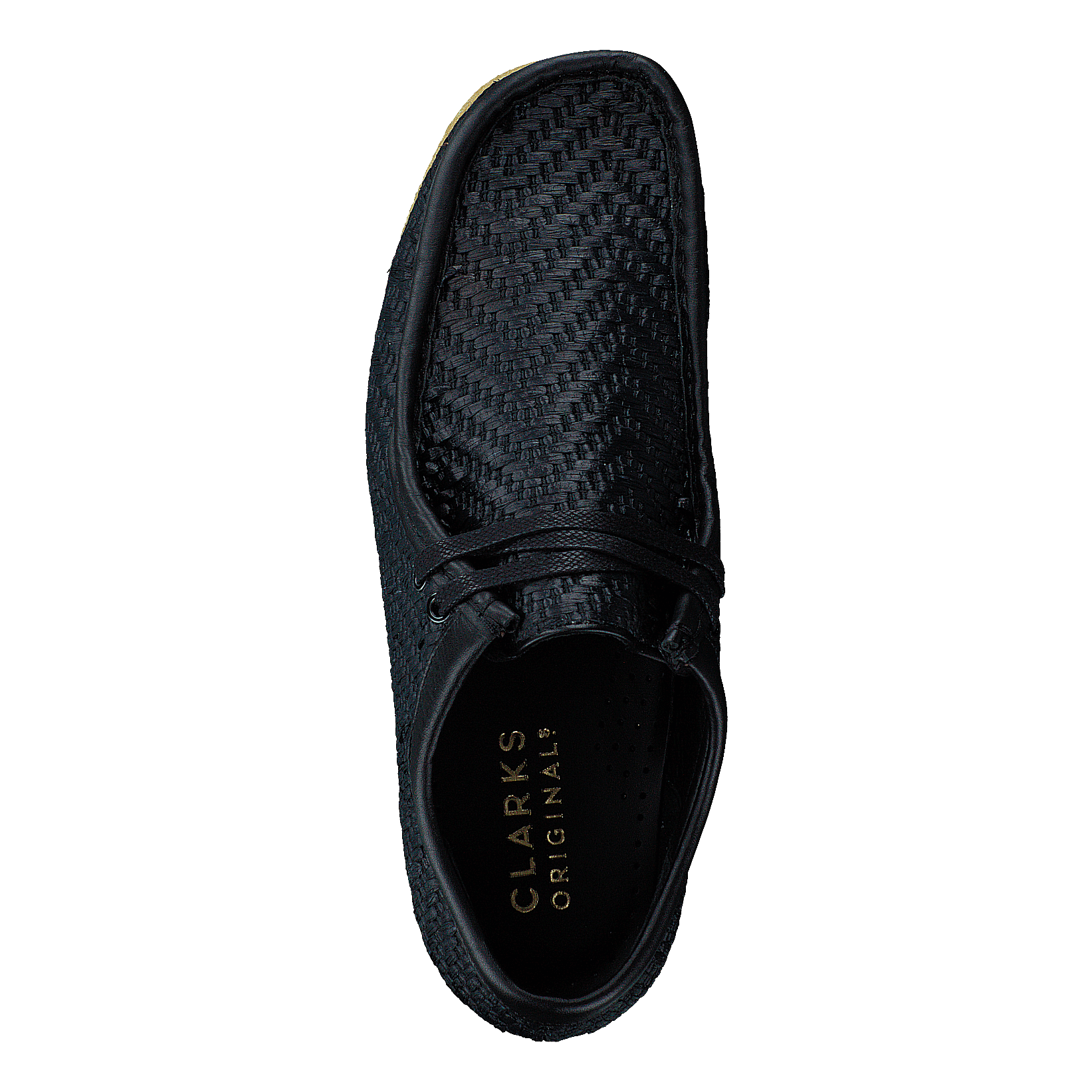 Wallabee G Black Raffia