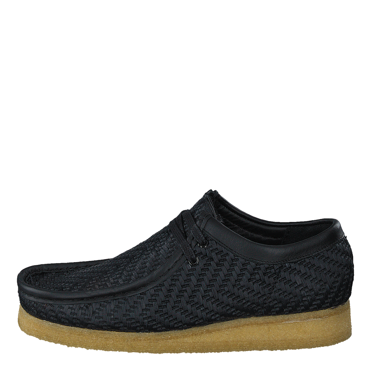 Wallabee G Black Raffia