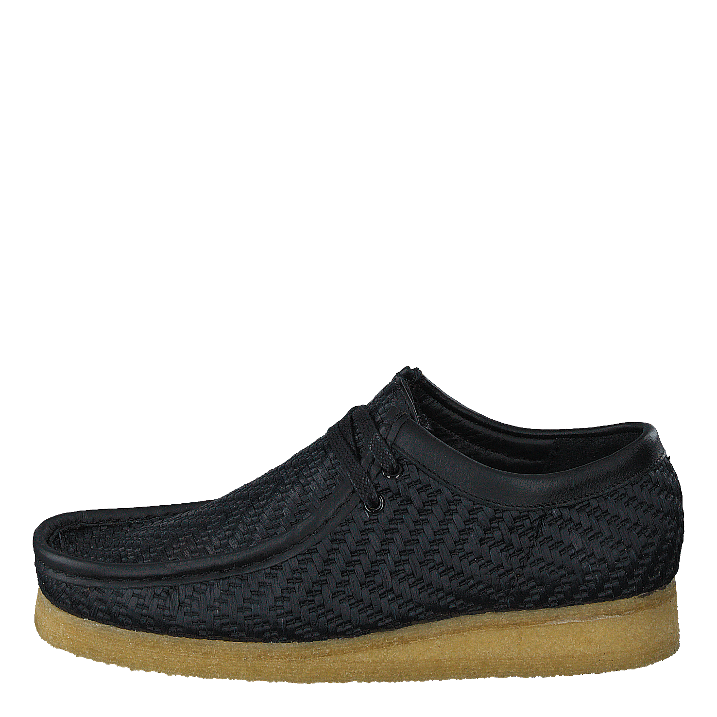 Wallabee G Black Raffia