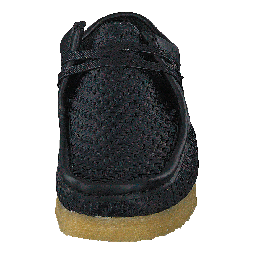 Wallabee G Black Raffia