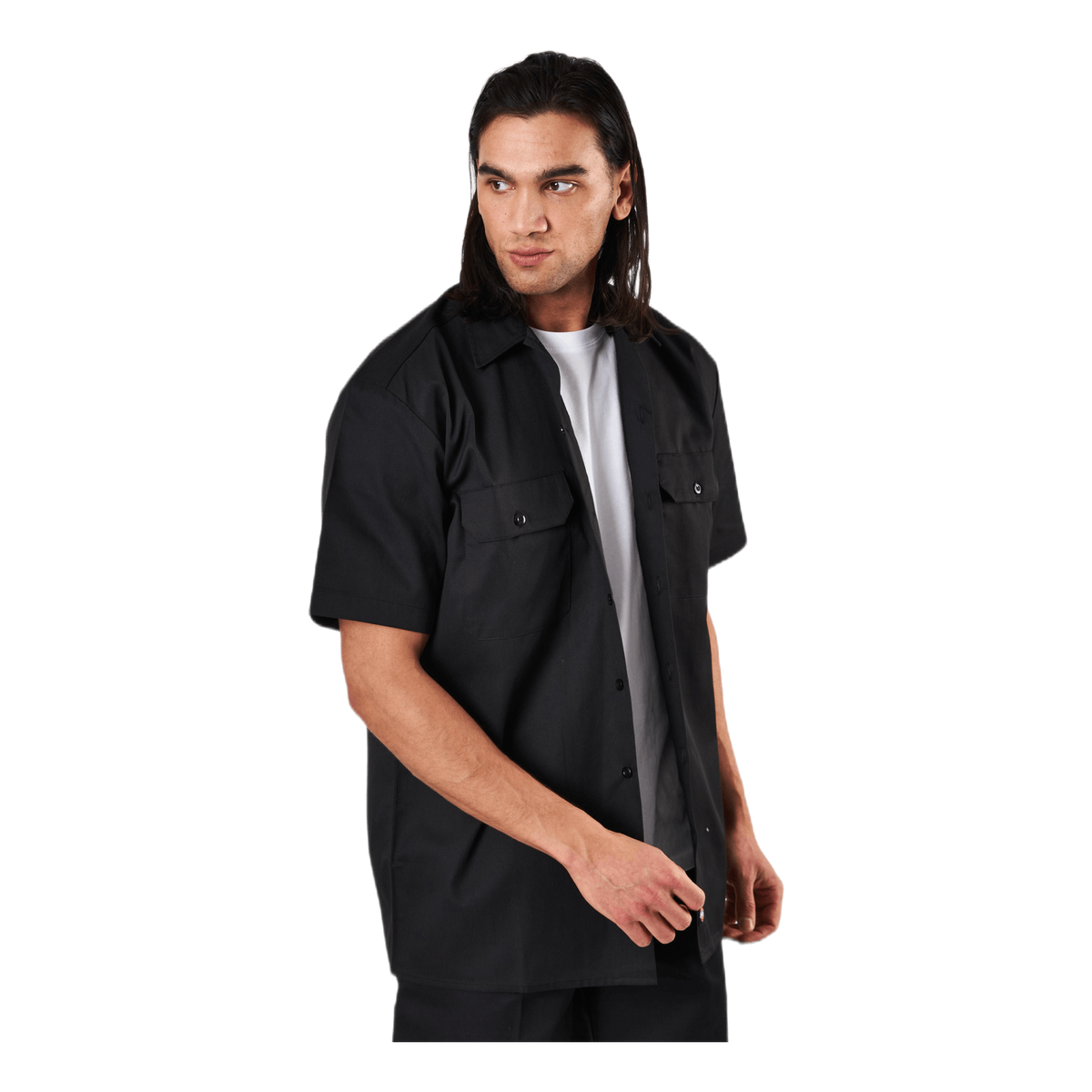 Short Sleeve Work Shirt Black