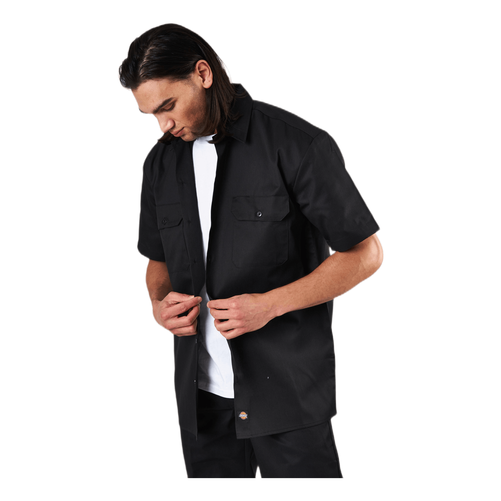 Short Sleeve Work Shirt Black