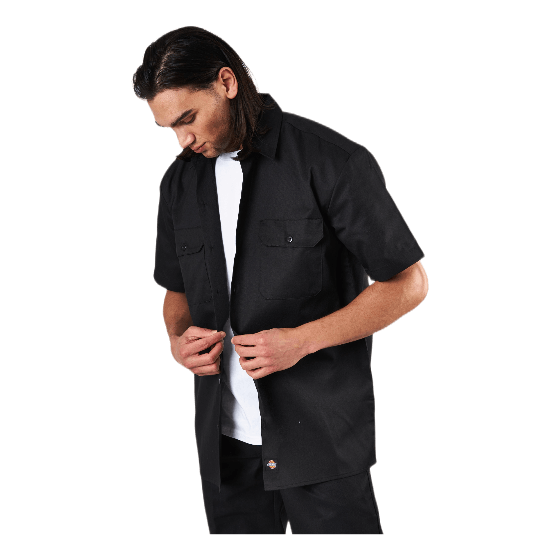 Short Sleeve Work Shirt Black