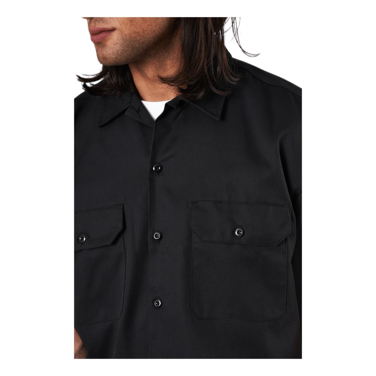 Short Sleeve Work Shirt Black