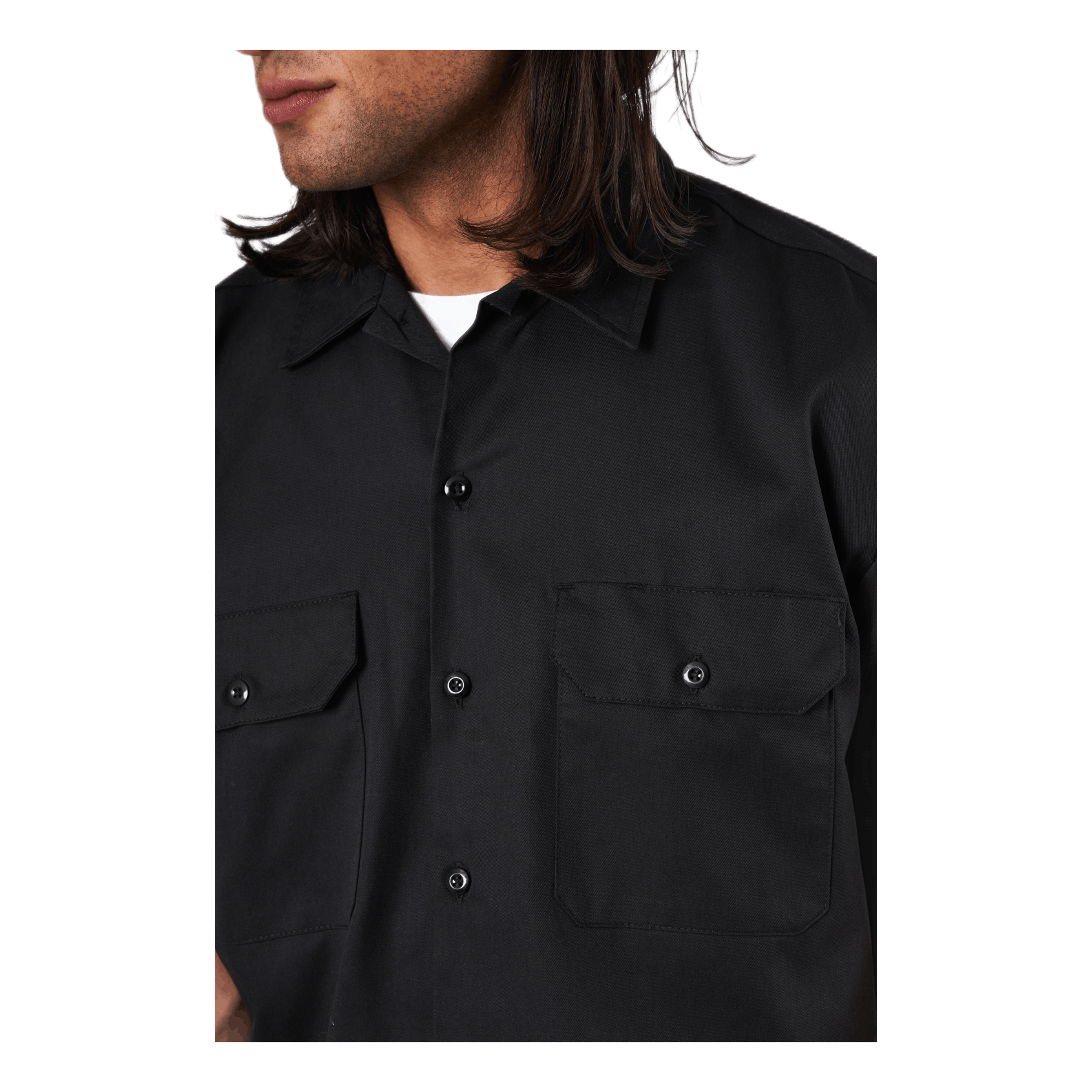 Short Sleeve Work Shirt Black