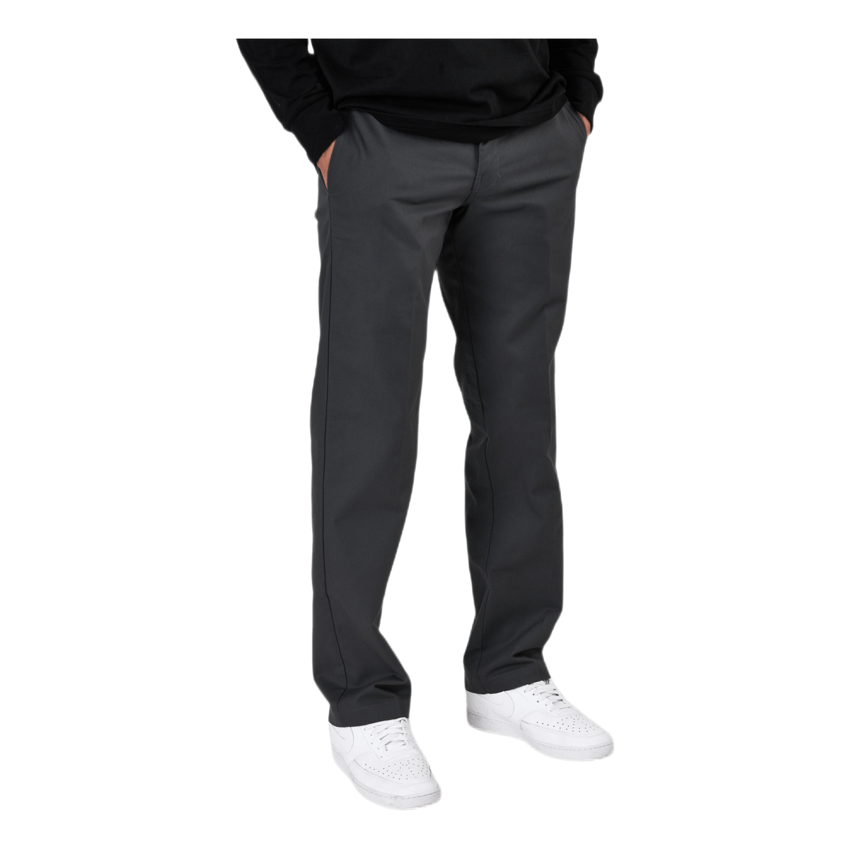 Slim Straight Work Pant Flex Charcoal Grey