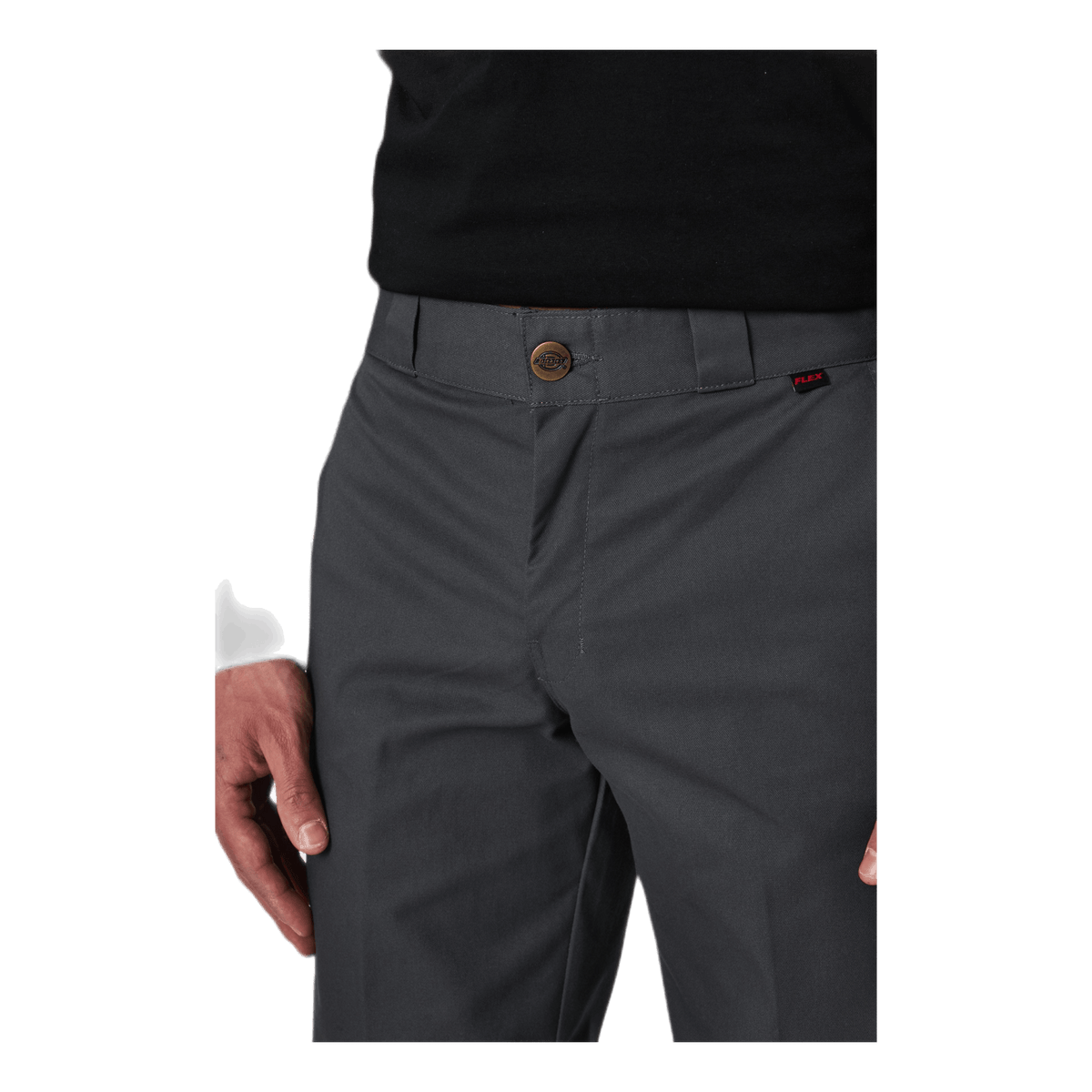 Slim Straight Work Pant Flex Charcoal Grey