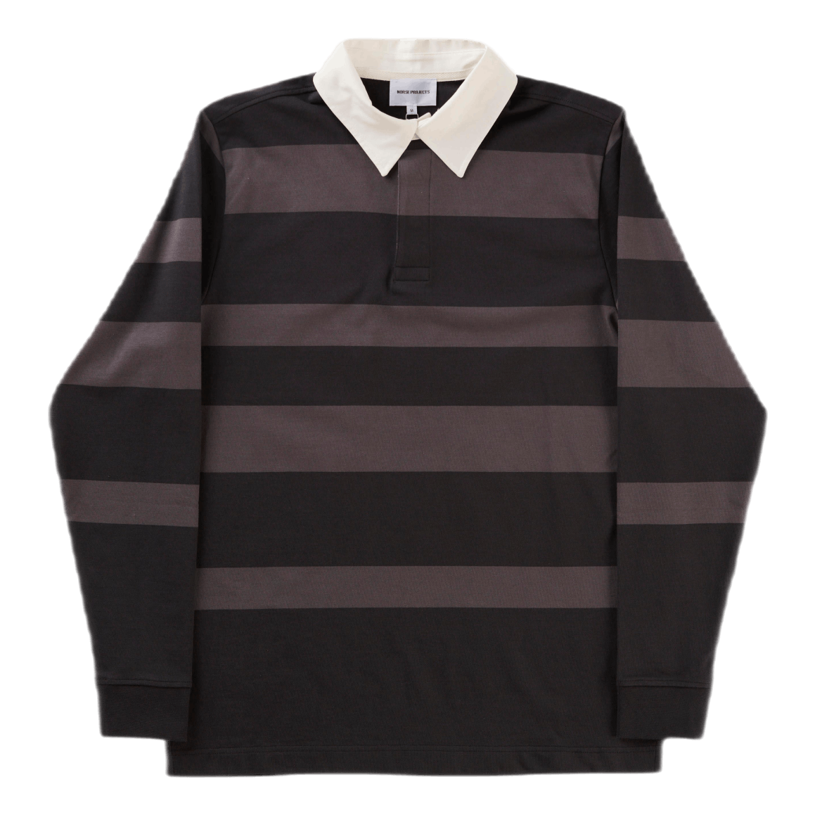 Ruben Polo Block Stripe Magnet Grey
