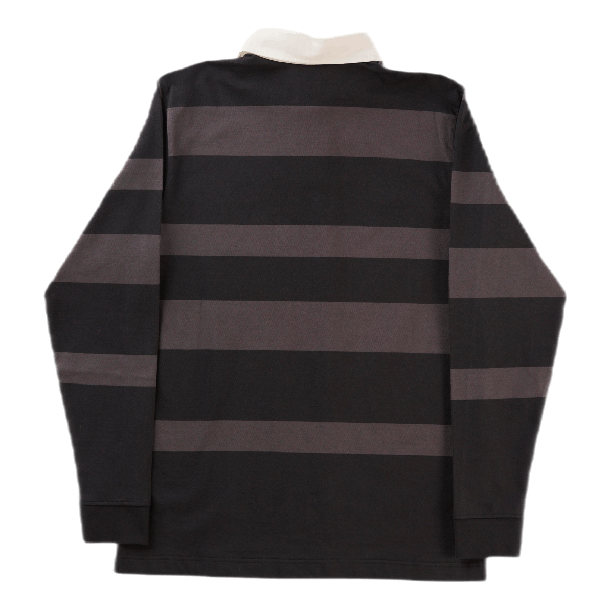 Ruben Polo Block Stripe Magnet Grey