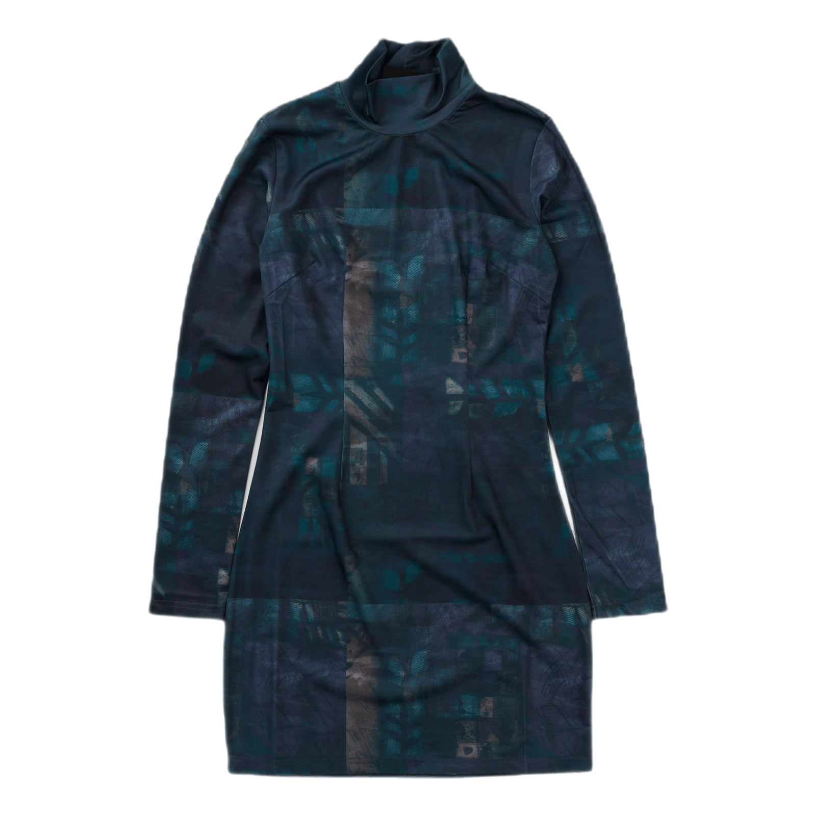 Turtleneck Dress Dark Paint