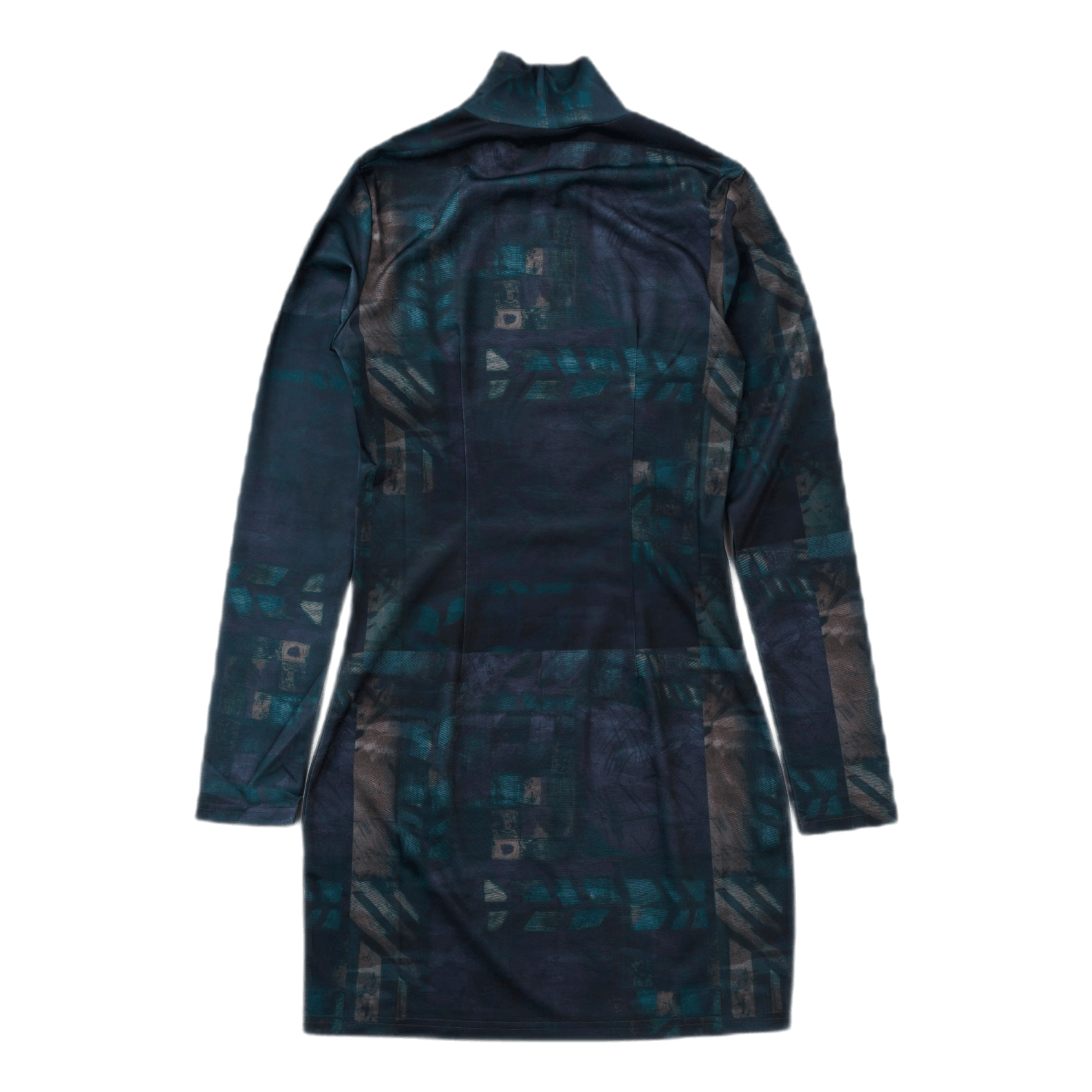 Turtleneck Dress Dark Paint