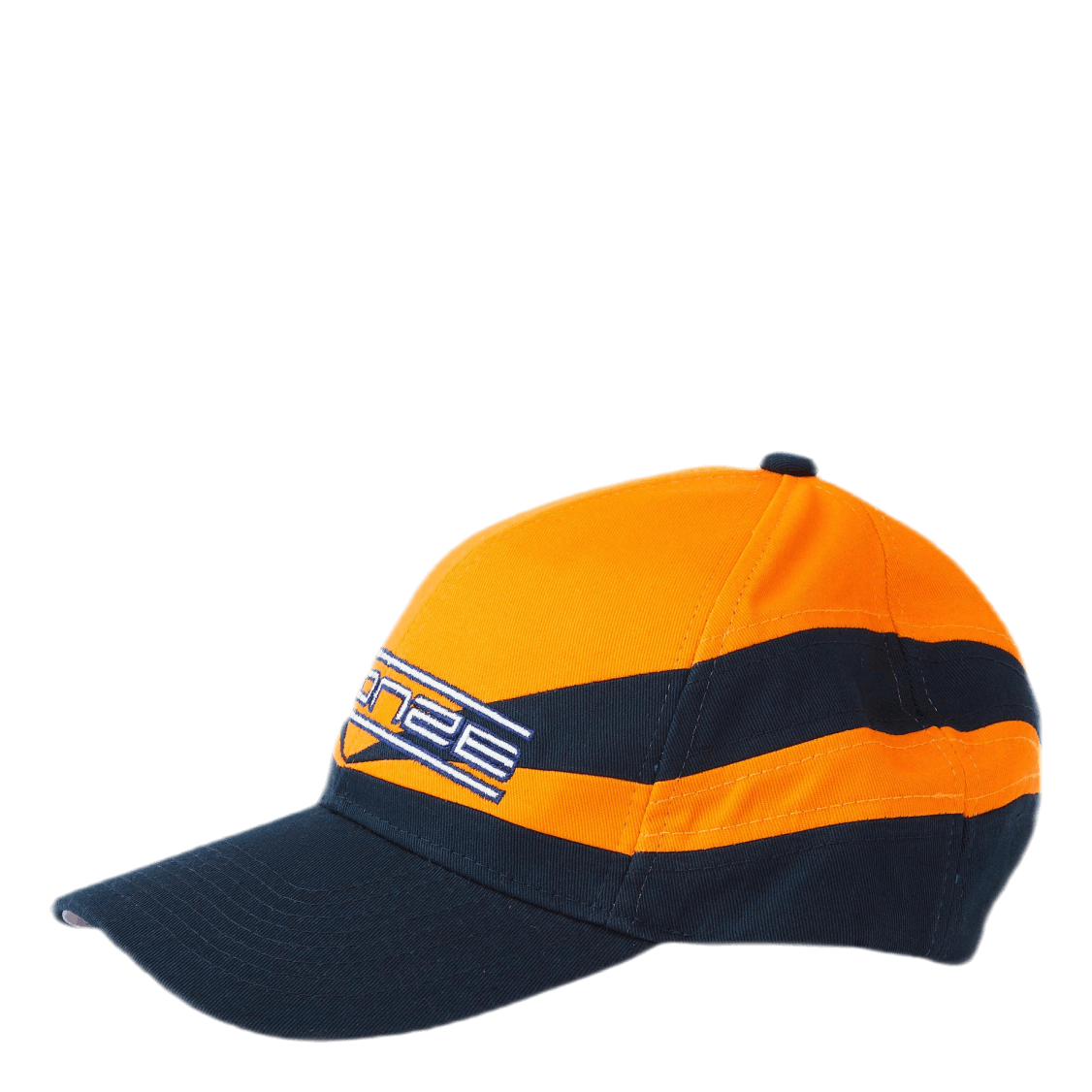 Sports Snapback Hat Orange/ Navy