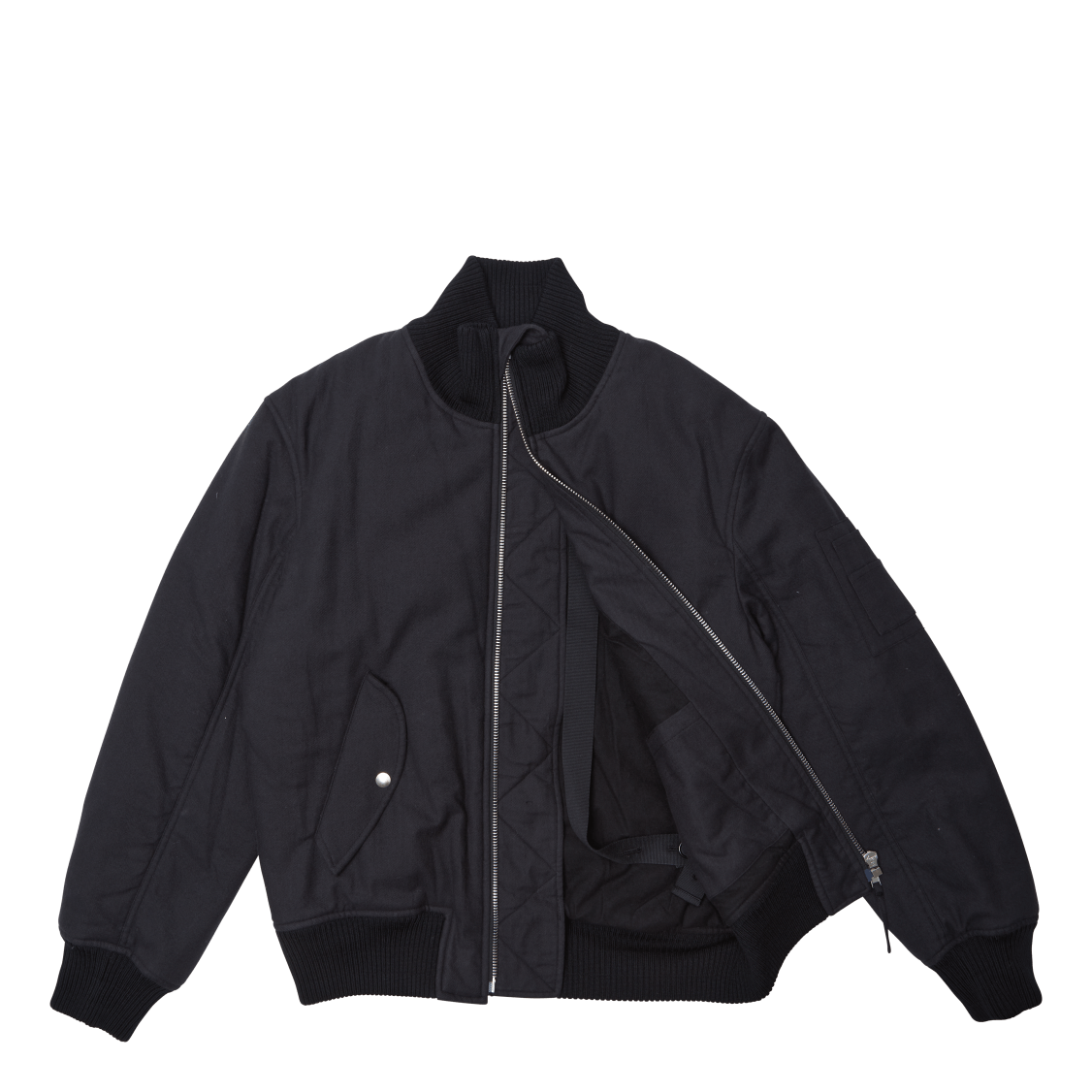 Strapped Bomber.vint Basalt Black