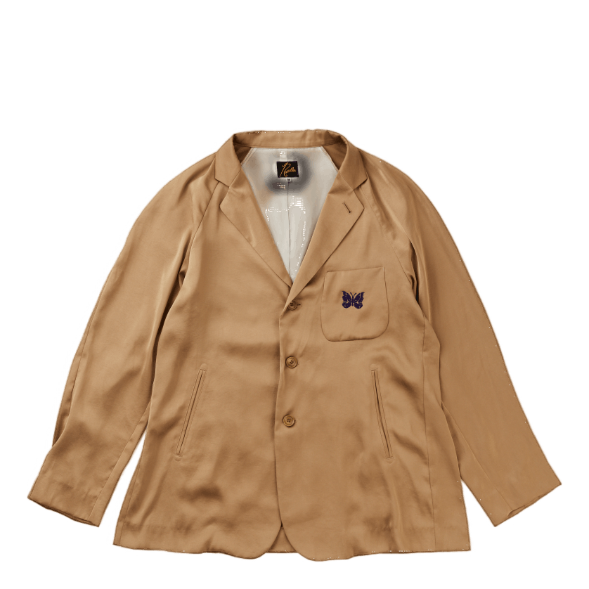 Needles Raglan Jacket - Poly Sateen Khaki | Caliroots.Com