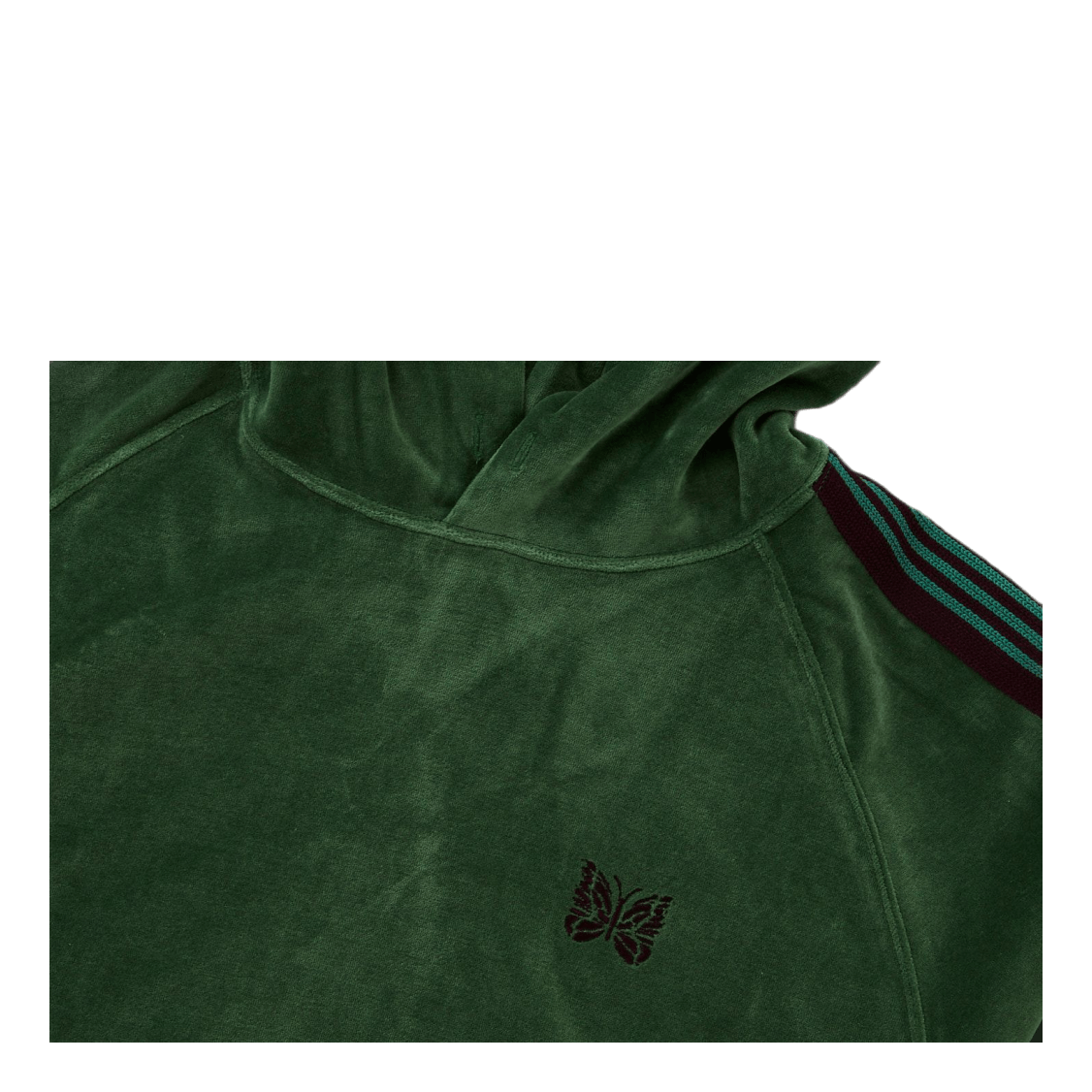 Track Hoody - C/pe Velour Green