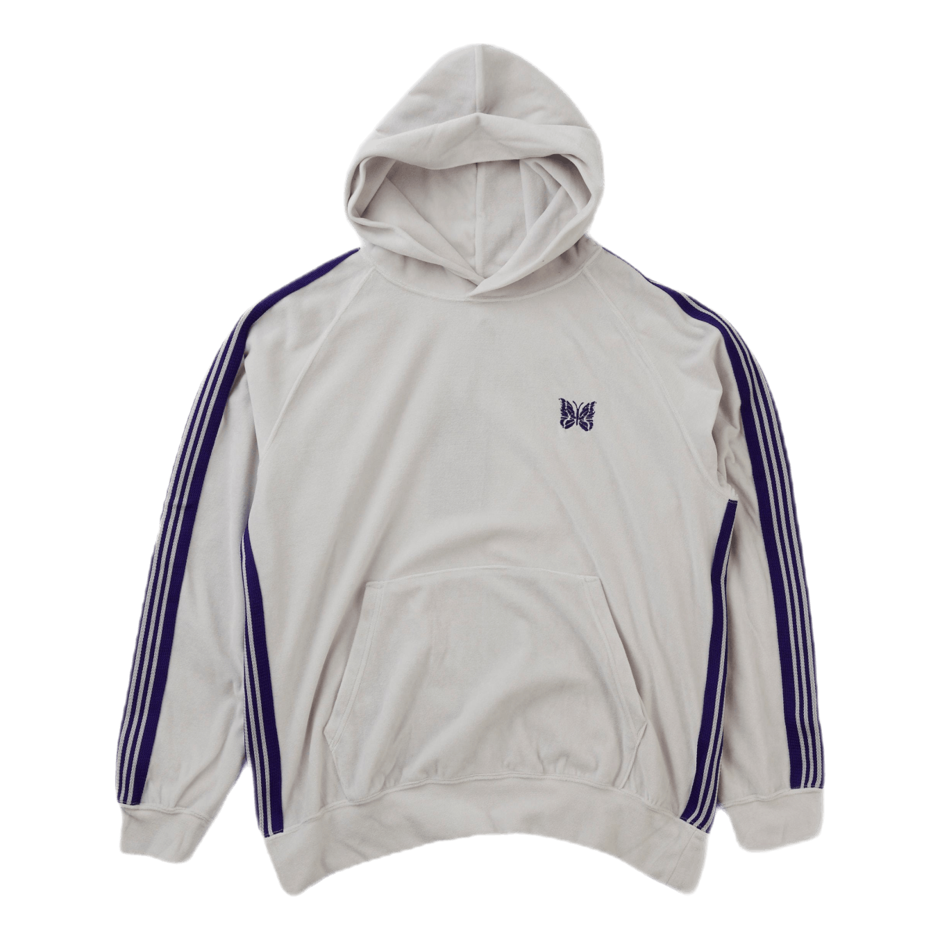Track Hoody - C/pe Velour White