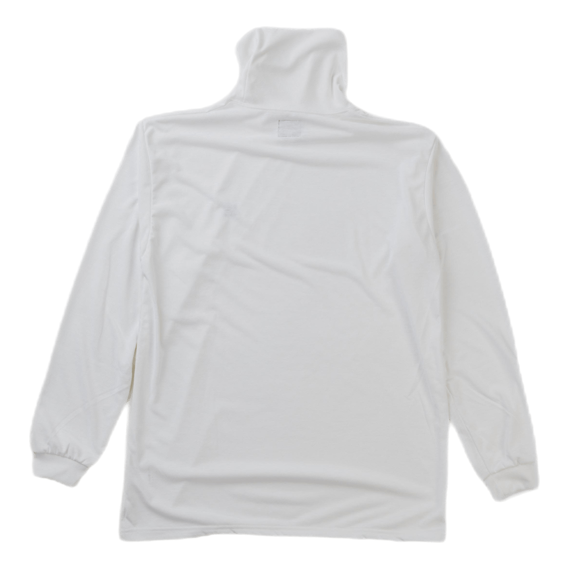 L/s Turtle Neck Tee - Poly Jer White