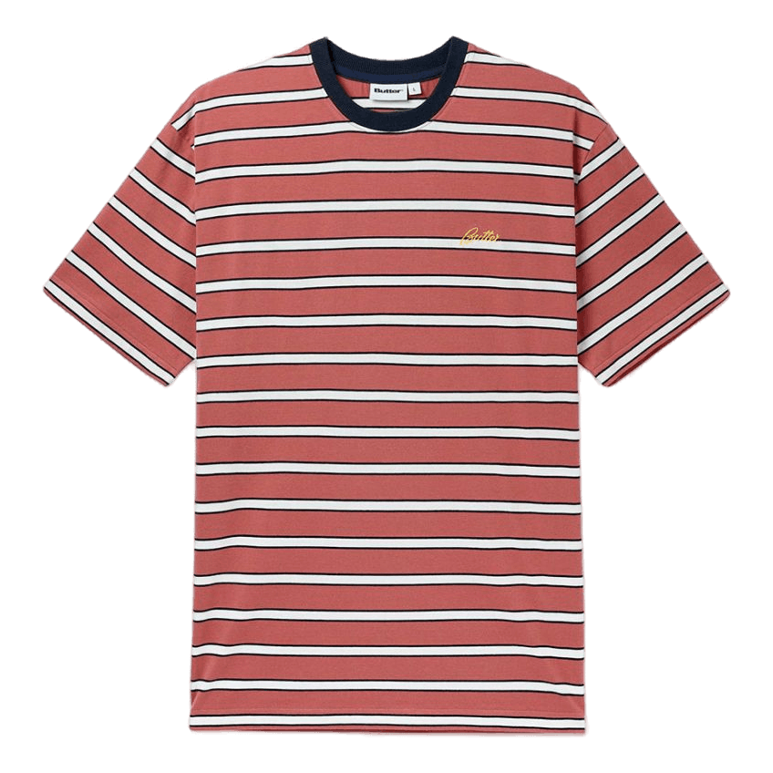 Beach Stripe Tee Coral