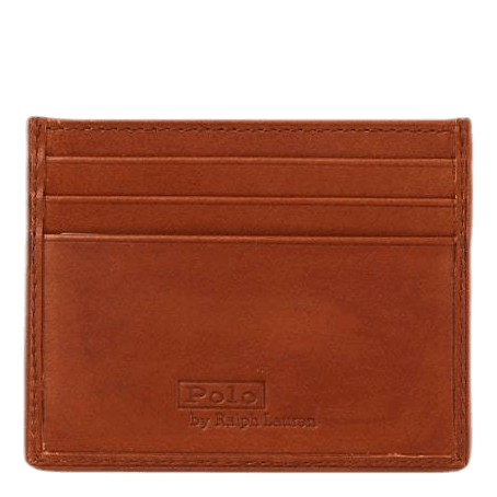 Polo Bear Leather Card Case Tan